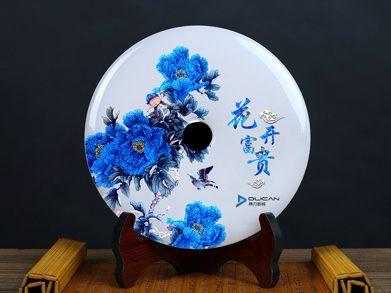 Peace button color printing